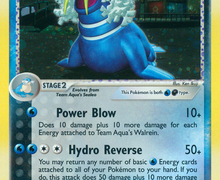 Team Aqua’s Walrein Pokemon Kaart