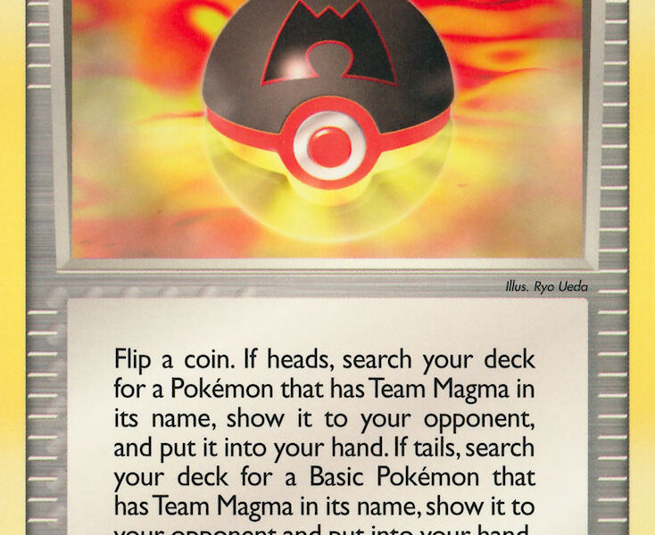 Team Magma Ball Pokemon Kaart