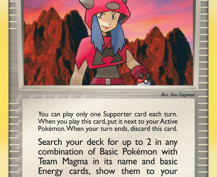 Team Magma Conspirator Pokemon Kaart