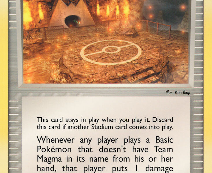 Team Magma Hideout Pokemon Kaart