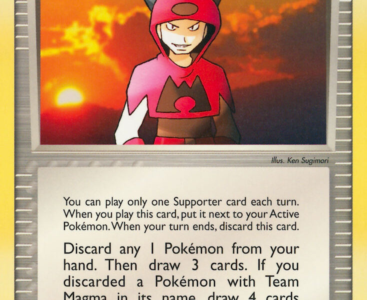 Team Magma Schemer Pokemon Kaart