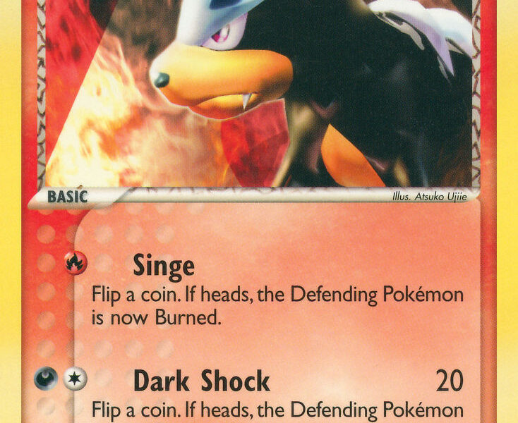 Team Magma’s Houndour Pokemon Kaart