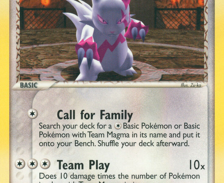 Team Magma’s Zangoose Pokemon Kaart