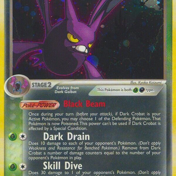 Dark Crobat Pokemon Kaart