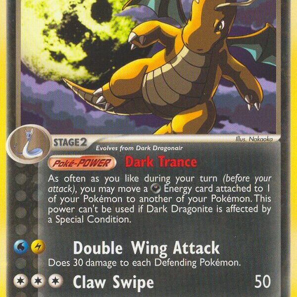 Dark Dragonite Pokemon Kaart