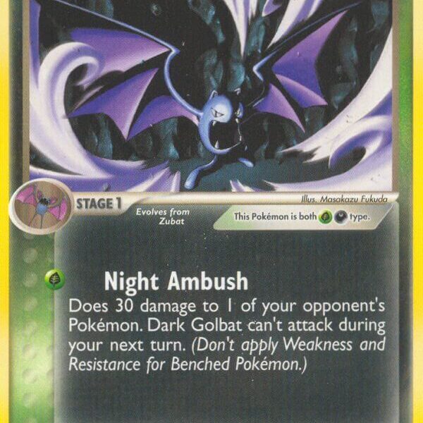 Dark Golbat Pokemon Kaart
