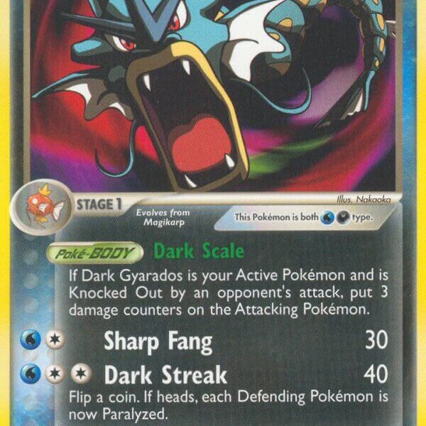 Dark Gyarados Pokemon Kaart