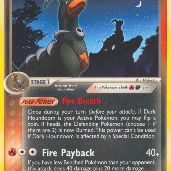 Dark Houndoom Pokemon Kaart