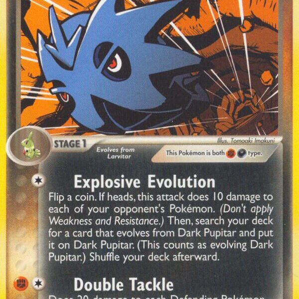 Dark Pupitar Pokemon Kaart