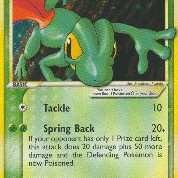 Treecko Star Pokemon Kaart