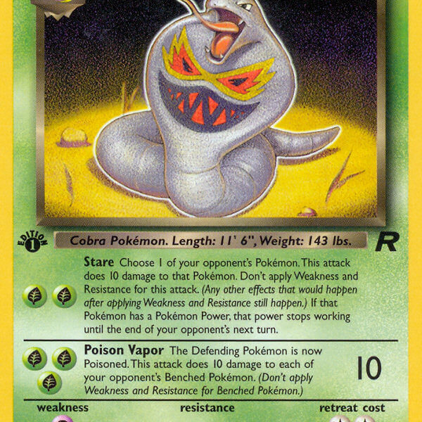 Dark Arbok Pokemon Kaart