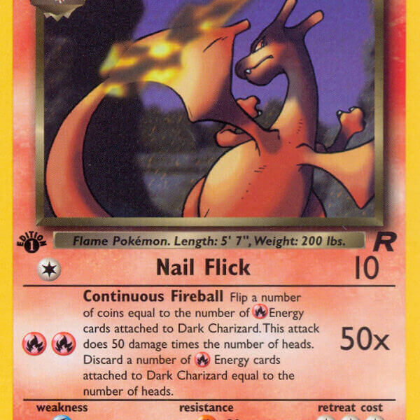 Dark Charizard Pokemon Kaart