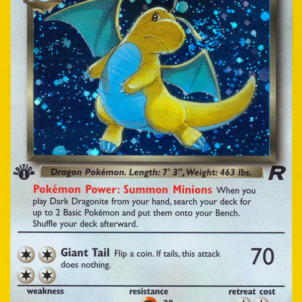 Dark Dragonite Pokemon Kaart