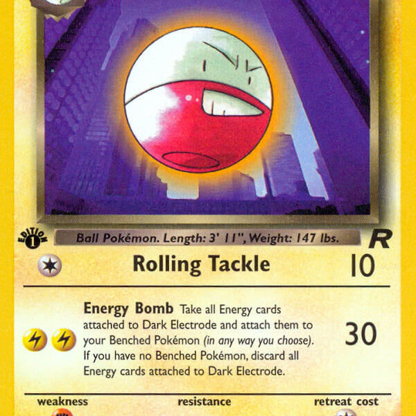 Dark Electrode Pokemon Kaart