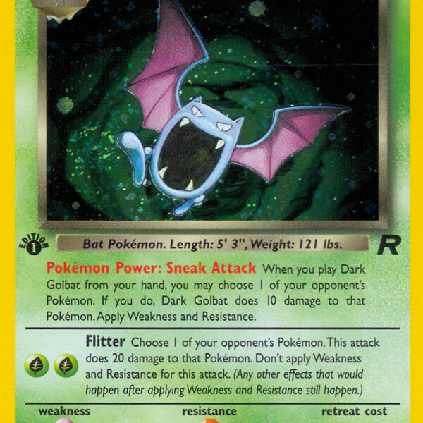 Dark Golbat Pokemon Kaart