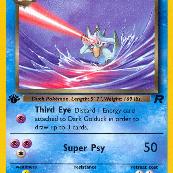 Dark Golduck Pokemon Kaart