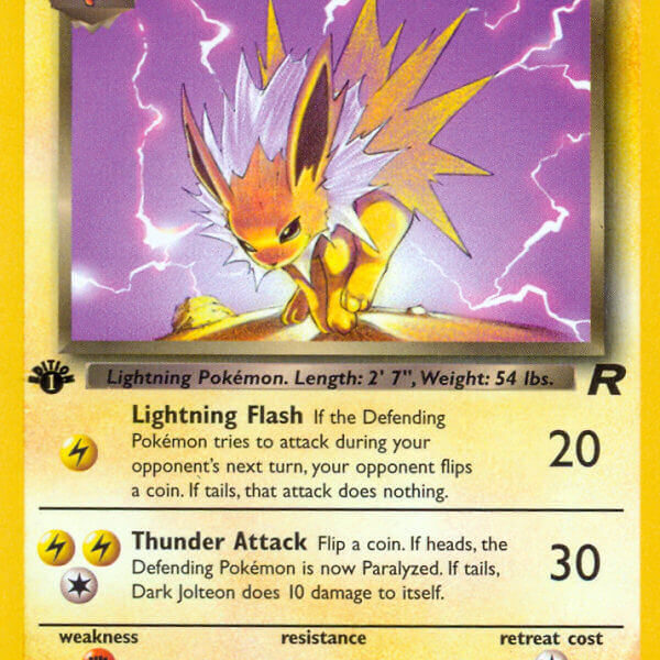 Dark Jolteon Pokemon Kaart
