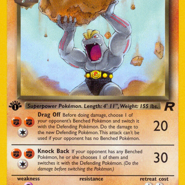 Dark Machoke Pokemon Kaart