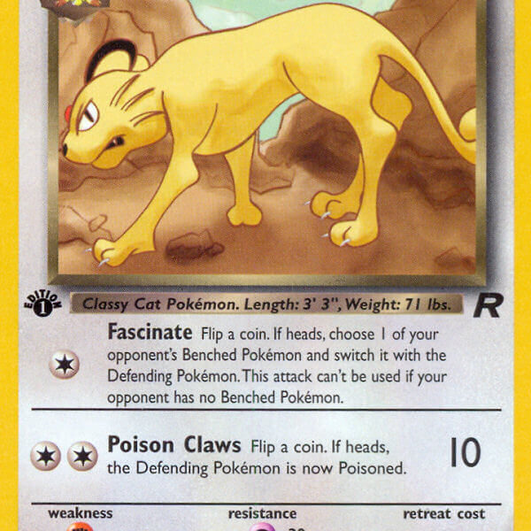 Dark Persian Pokemon Kaart