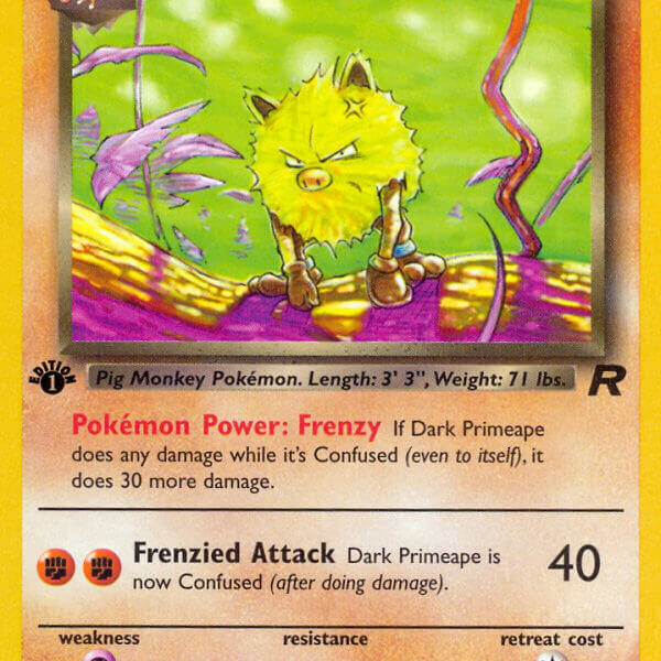 Dark Primeape Pokemon Kaart
