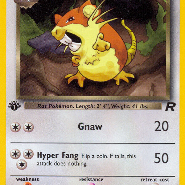 Dark Raticate Pokemon Kaart