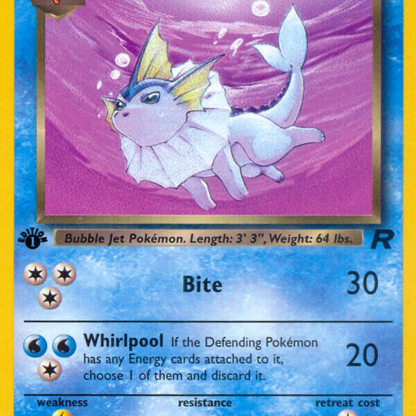 Dark Vaporeon Pokemon Kaart