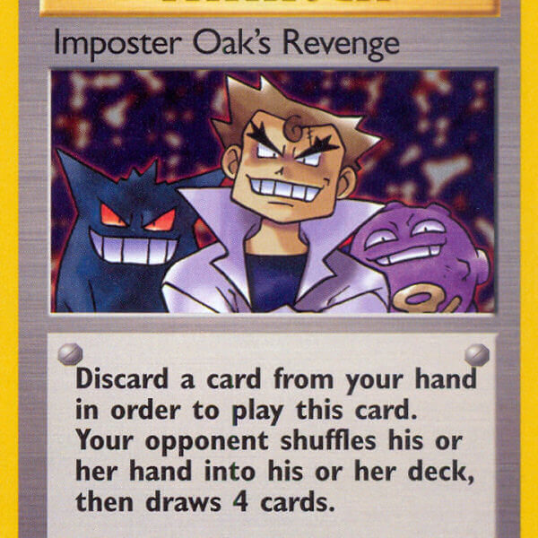 Imposter Oak’s Revenge Pokemon Kaart
