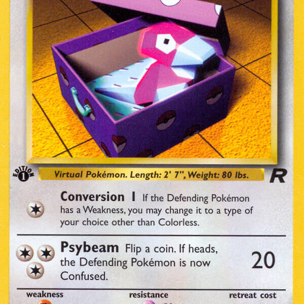 Porygon Pokemon Kaart
