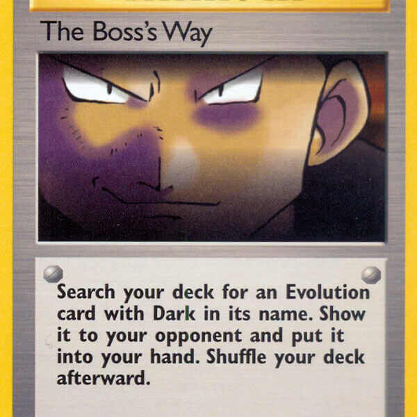 The Boss’s Way Pokemon Kaart