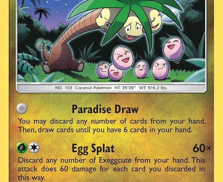 Alolan Exeggutor Pokemon Kaart