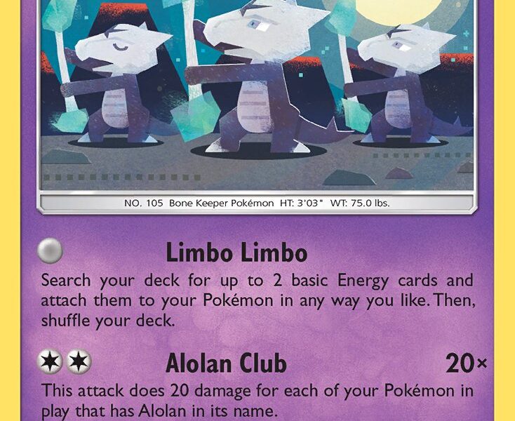 Alolan Marowak Pokemon Kaart