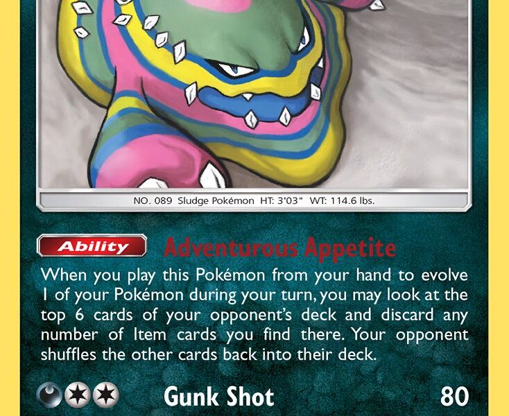 Alolan Muk Pokemon Kaart