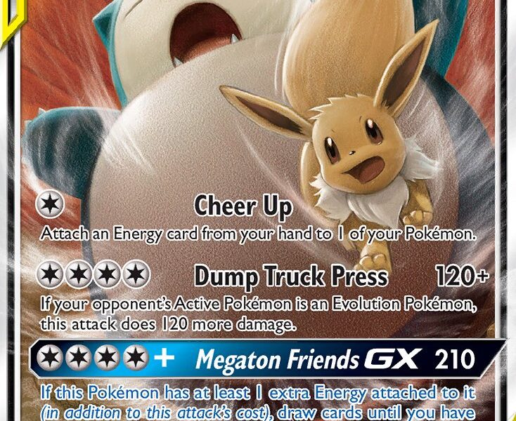 Eevee & Snorlax-GX Pokemon Kaart