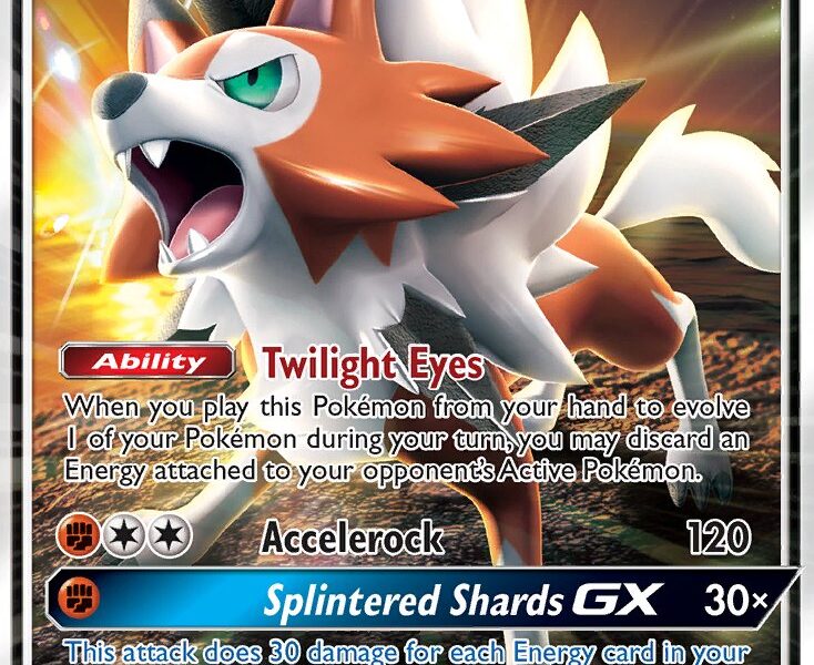 Lycanroc-GX Pokemon Kaart
