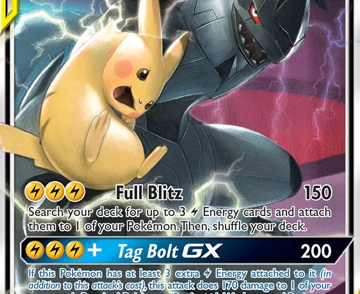 Pikachu & Zekrom-GX Pokemon Kaart