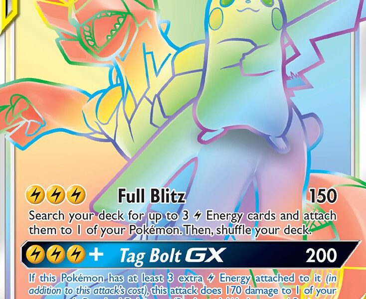 Pikachu & Zekrom-GX Pokemon Kaart