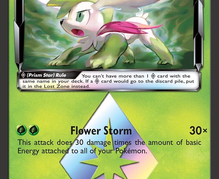 Shaymin p Pokemon Kaart
