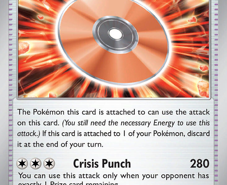 Technical Machine: Crisis Punch Pokemon Kaart
