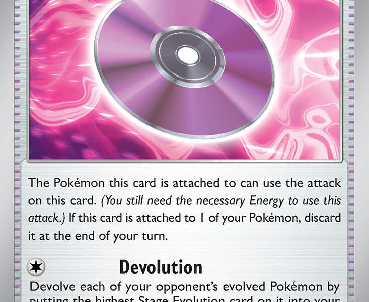 Technical Machine: Devolution Pokemon Kaart