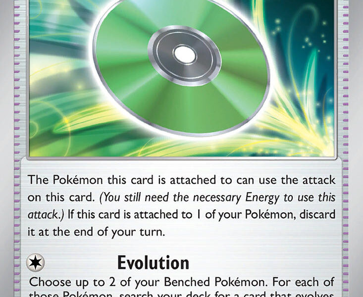 Technical Machine: Evolution Pokemon Kaart