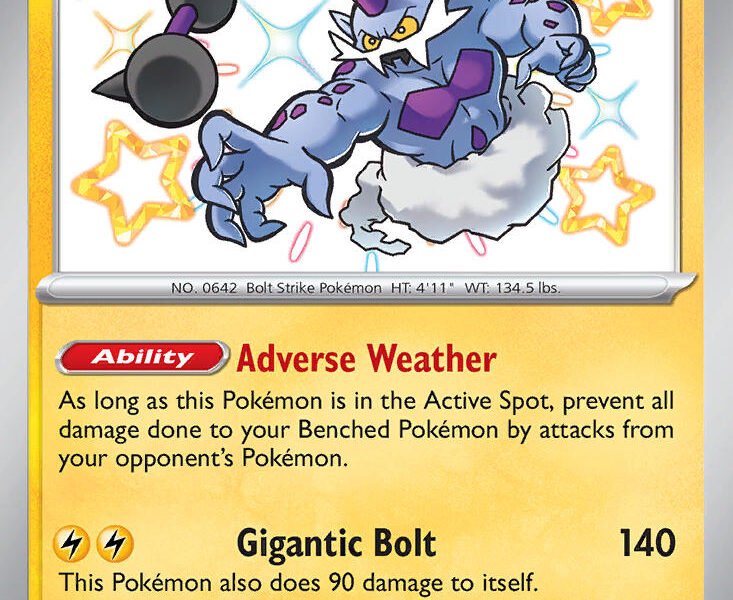 Thundurus Pokemon Kaart