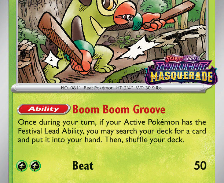 Thwackey Pokemon Kaart