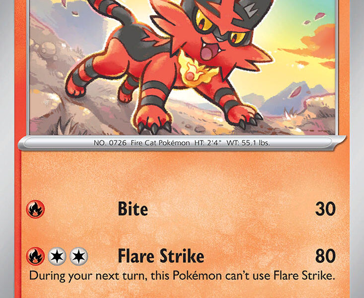 Torracat Pokemon Kaart