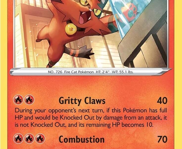 Torracat Pokemon Kaart