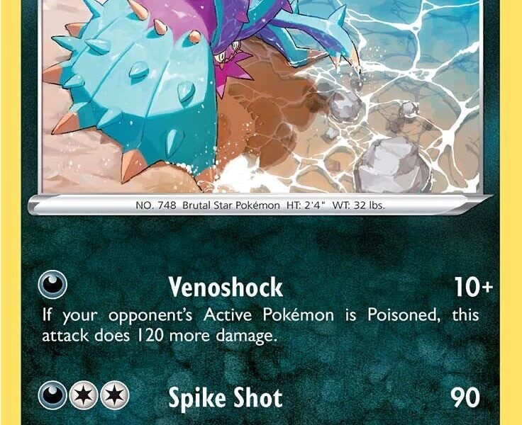 Toxapex Pokemon Kaart