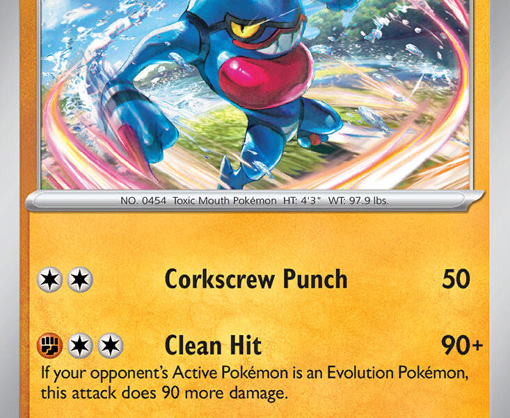 Toxicroak Pokemon Kaart