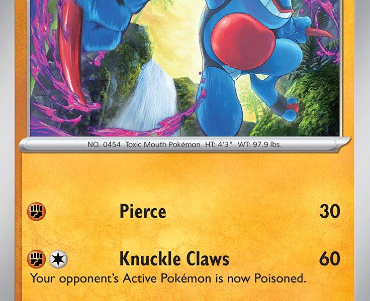 Toxicroak Pokemon Kaart