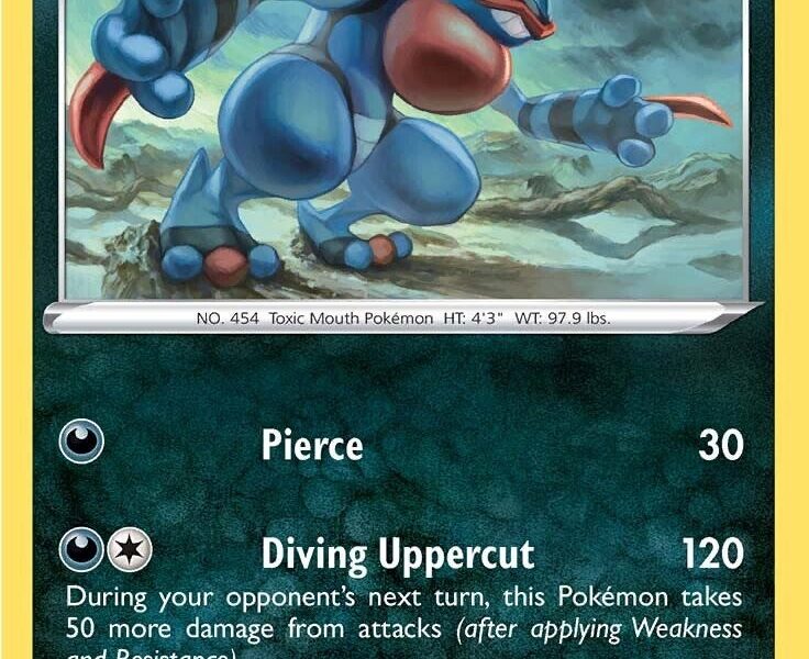 Toxicroak Pokemon Kaart