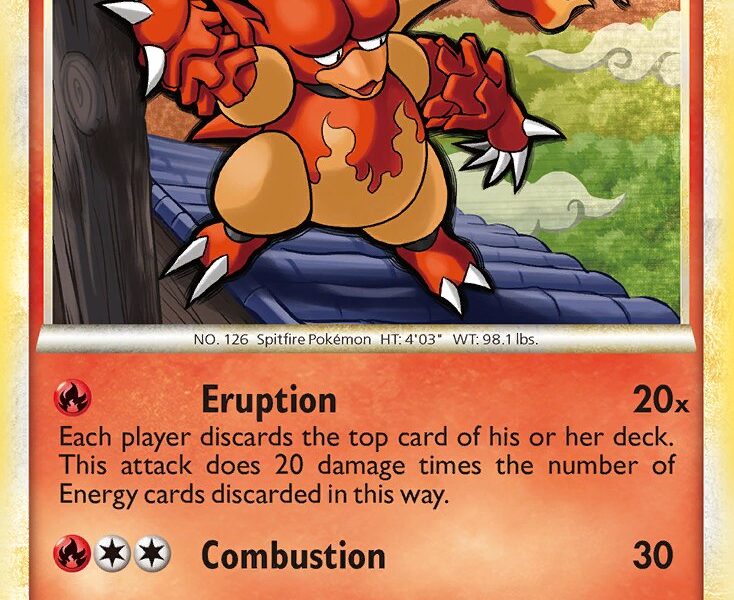 Magmar Pokemon Kaart