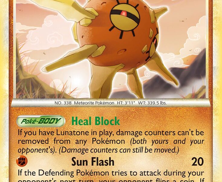 Solrock Pokemon Kaart